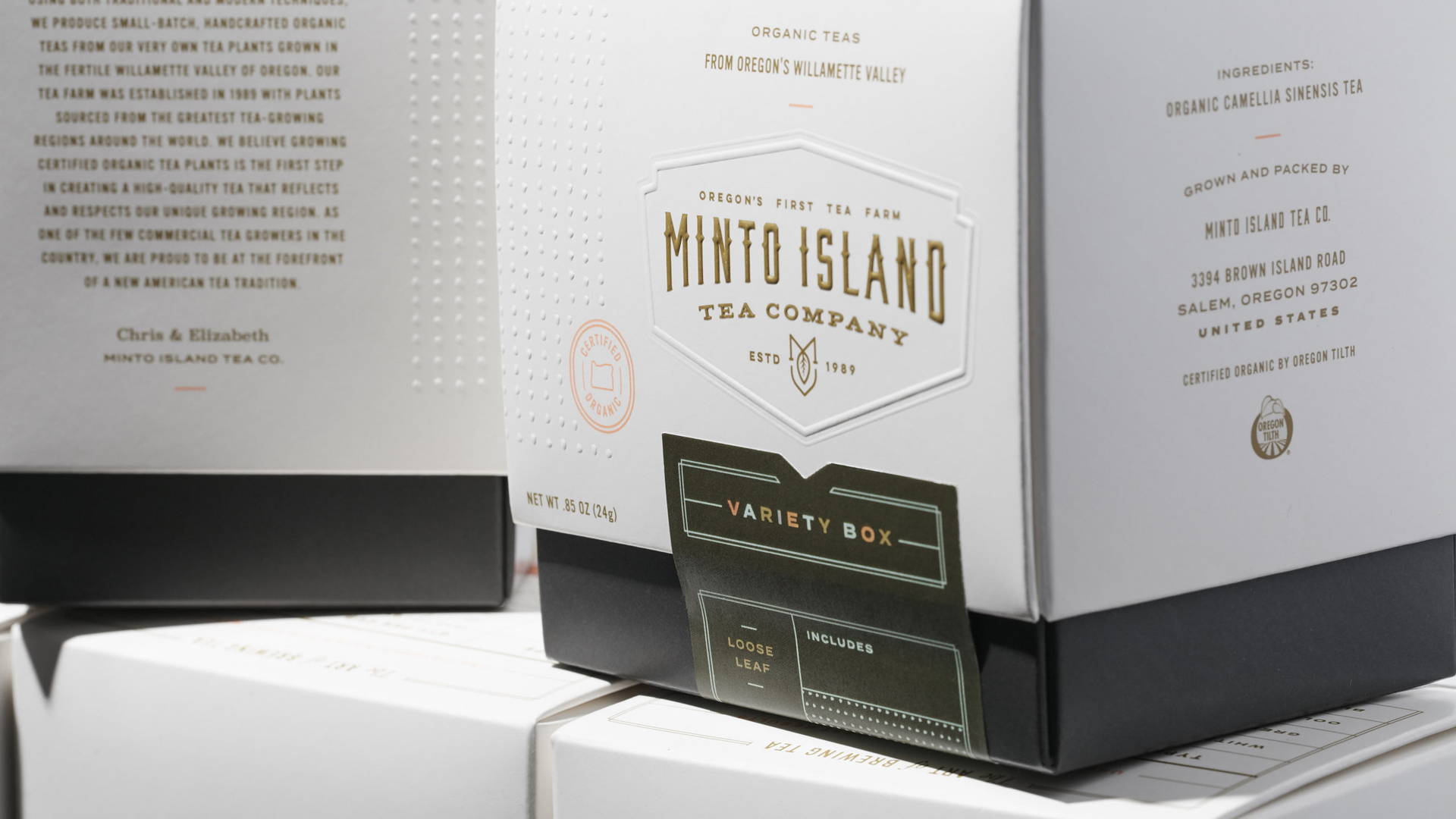 Featured image for Oregon's First Tea Grower Gets an Elegant Look For Its Packaging