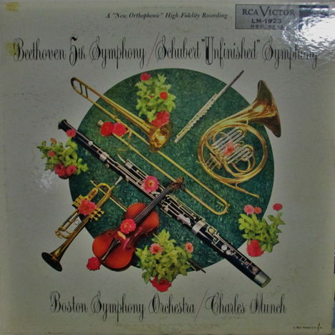 CHARLES MUNCH (CLASSICAL LP) - BEETHOVEN 5TH SCHUBERT "...
