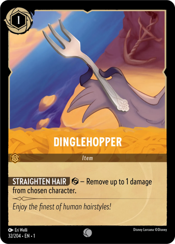 Dinglehopper card from Disney's Lorcana: The First Chapter.