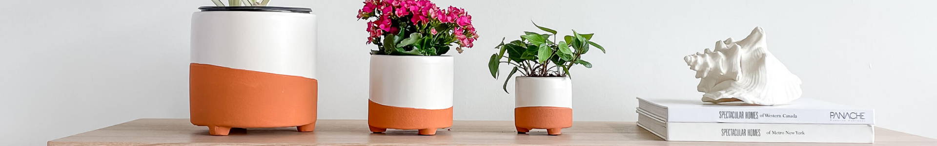 Hycroft Home Decor - Handmade Ceramic Tabletop Planters