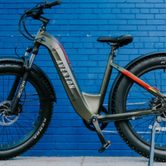 an aventon aventure fat tgire electric bike