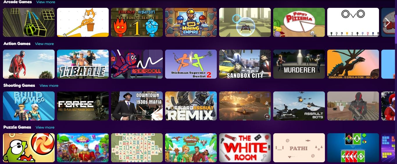 CrazyGames product / service