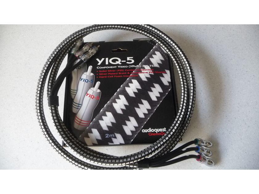 AudioQest YIQ-5  Componet Video Cable YIQ-5 Solid Silver! Priced low!