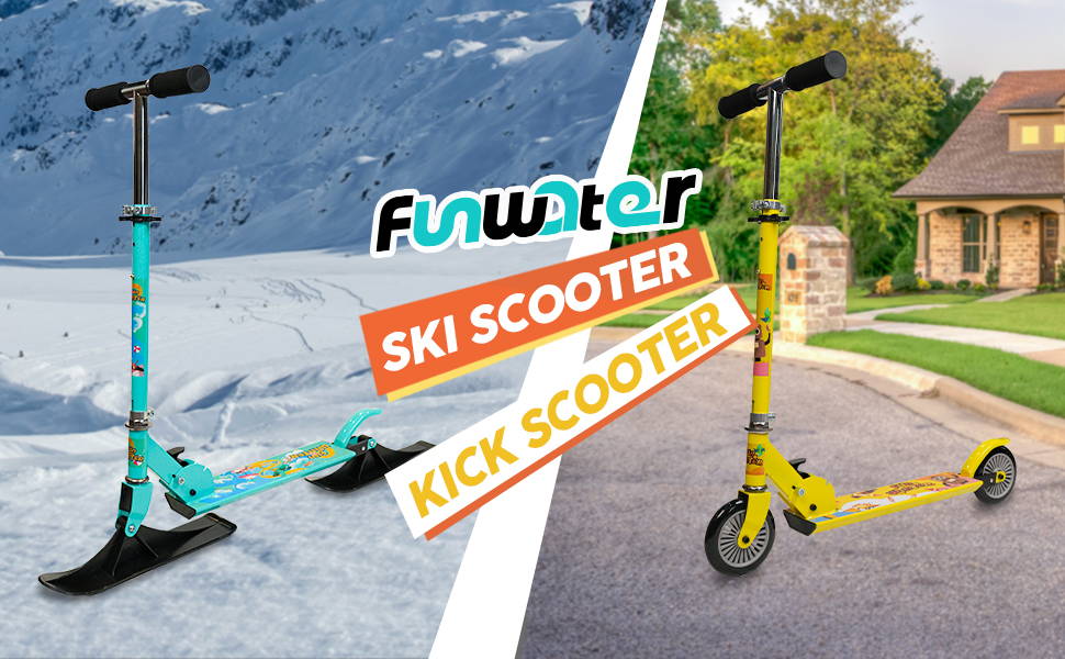 Funwater kids sled ski scooter