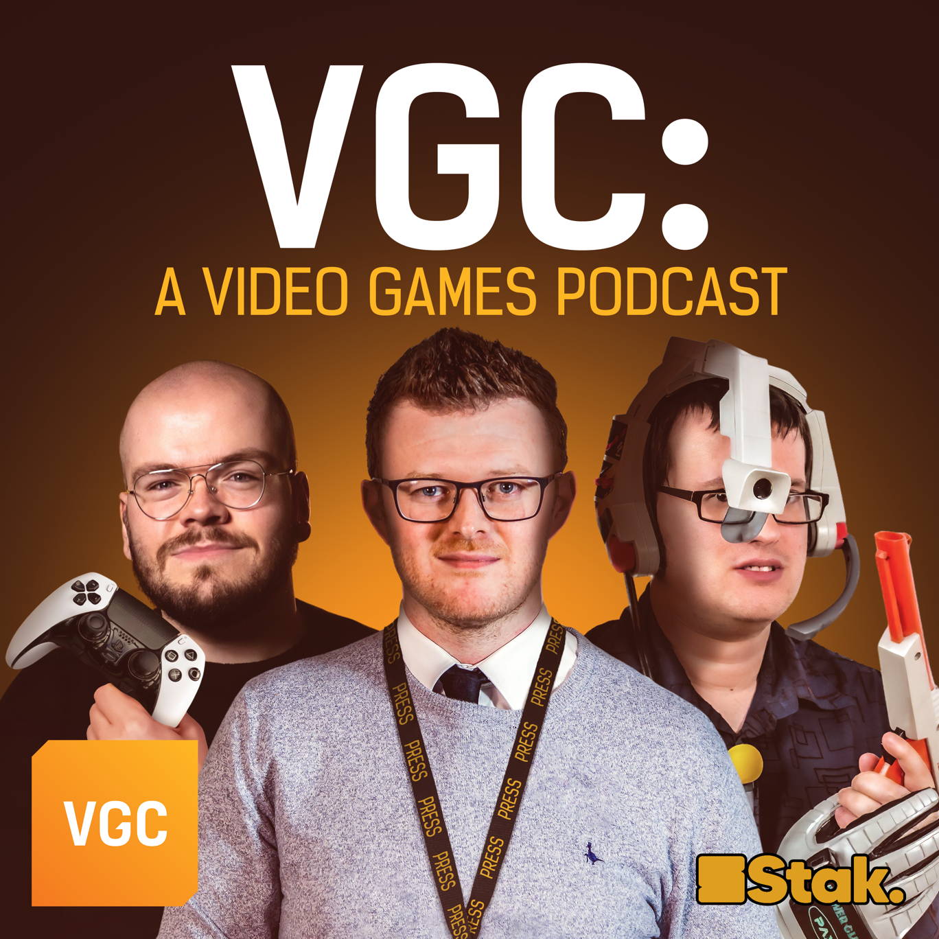 The artwork for the VGC: a video games podcast podcast.