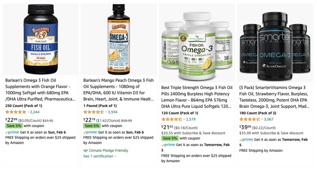 Several studies show many of the fish oil and krill oil products on the market use flavoring to mask the rancid flavor and smell.