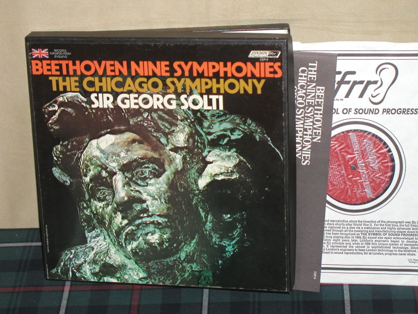 Solti/Chicago SO - Beethoven Nine Symphonies London CSP-9  UK press