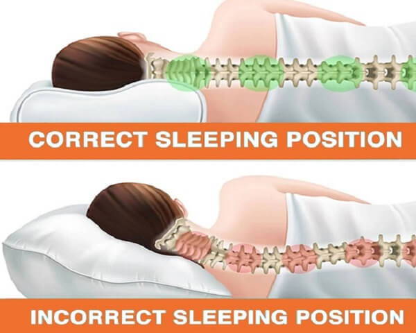 neck pain pillow, cervical pillow, memory foam pillow, contour pillow