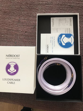 Nordost Frey 2 Spk 5m Speaker Cables Terminated with Ba...