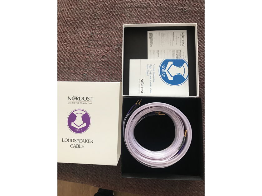 Nordost Frey 2 Spk 5m Speaker Cables Terminated with Banana