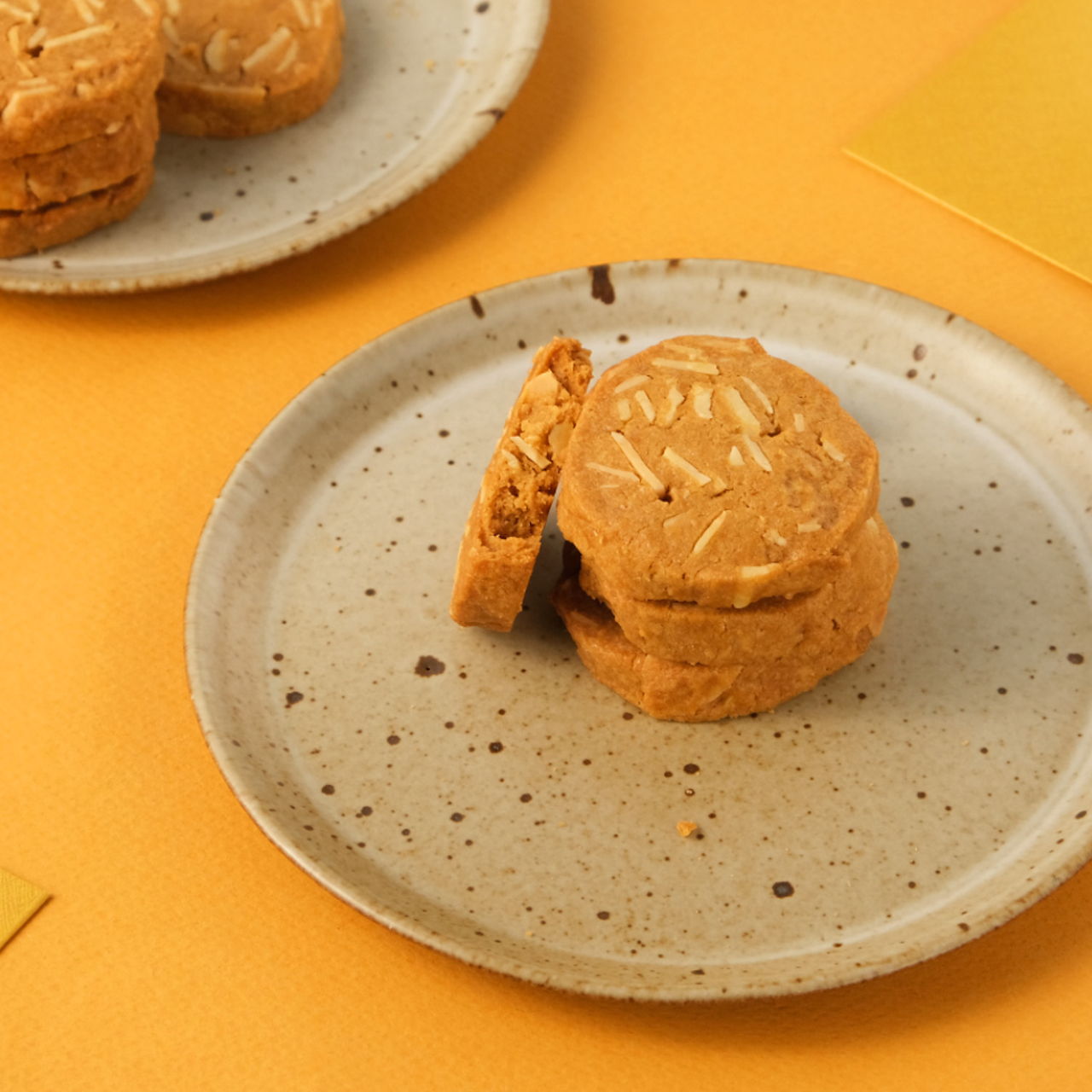 Coffee Almond Cookies