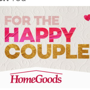 Home Goods/TJMaxx gift cards