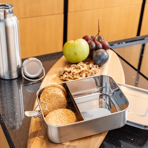 Zero Waste Starter Kit: Stainless Steel Lunchbox & Bottle - 1200ml + 500ml