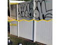 worlds best sensitive surface graffiti remover removes graffiti from vinyl fence