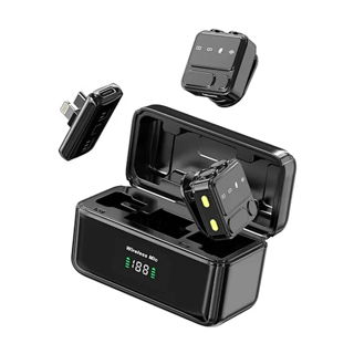 مايكروفون وييو اللاسلكي المزدوج (WiWU Wi-Wm005 Duo Wireless Mic)