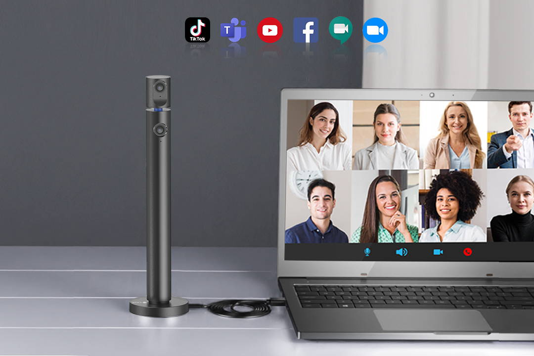 Seamless compatibility with all popular video calling apps
