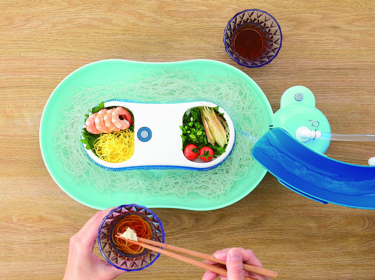 Somen noodle slider (mint blue) - Image 2
