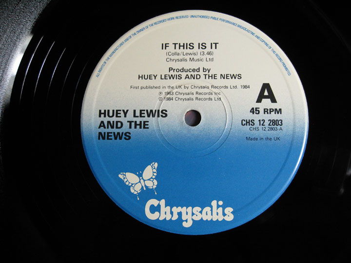 Huey Lewis And The News - If This Is It  - 4  Track EP ... 5