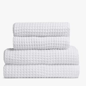 2+2 Waffle Bath Bundle white Parachute Home