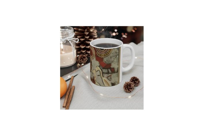 Artistic Ceramic Coffee Mug – Unique Boho Drinkware Gift with comfort - Image 3