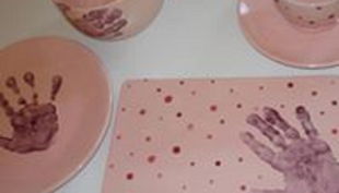 kreativ cafe momentmal tasse und teller