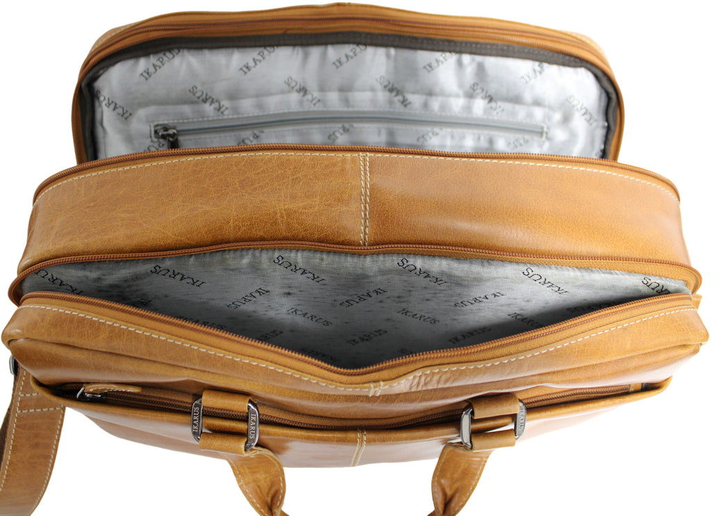 Quality Full Grain Leather Travel Bag / Briefcase - Image 2