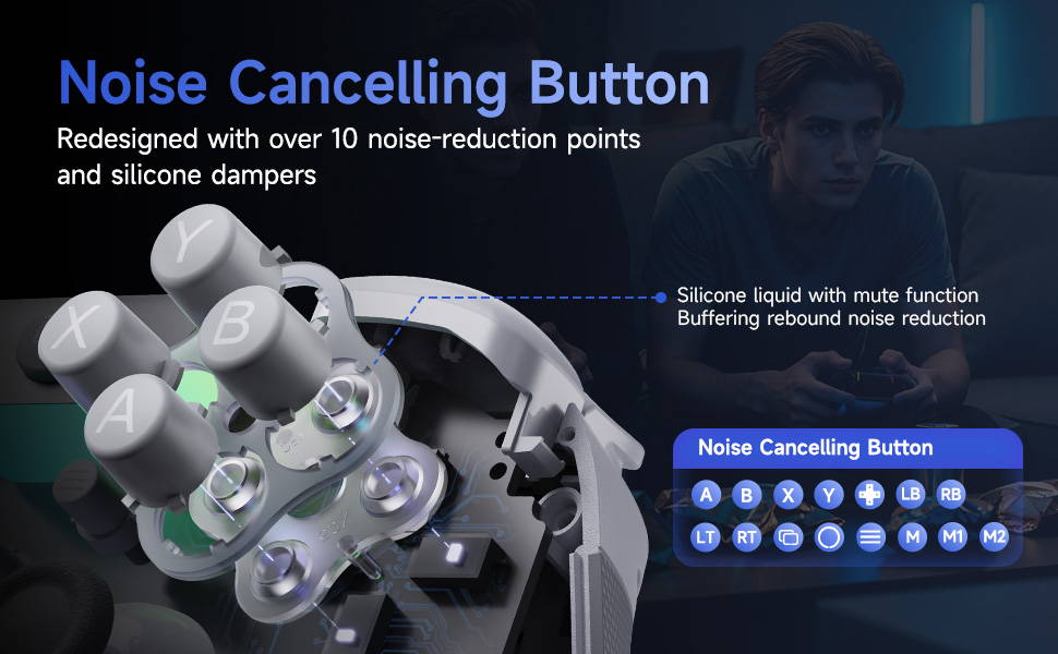 EasySMX X05 Pro Game Controller Noise-canceling Buttons