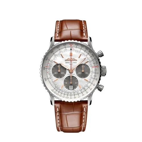 Navitimer B01 Chronograph 41 Stainless Steel / MOP Japan / Alligator