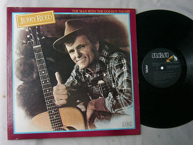 JERRY REED LP--THE MAN WITH - THE GOLDEN THUMB--rare 19...