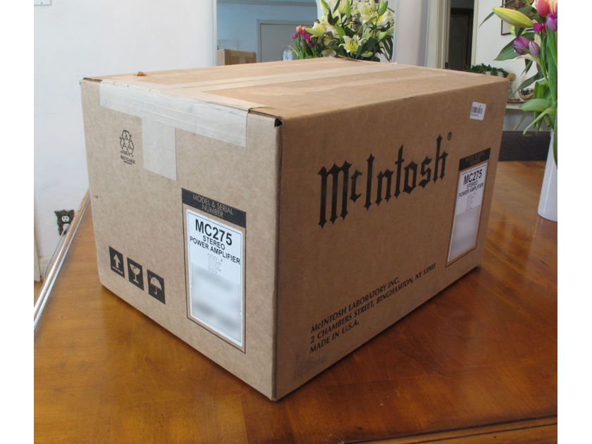 McIntosh MC-275 mkVI New In Box 75W/ch Tube Amplifier