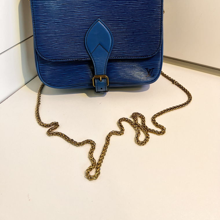 Louis Vuitton blue sling bag