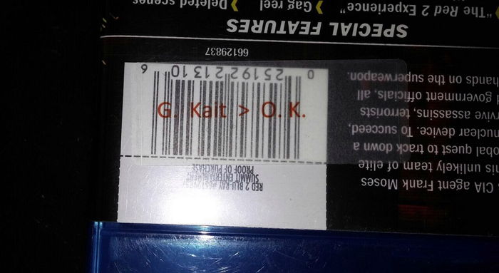 Morphic Message Label on barcode