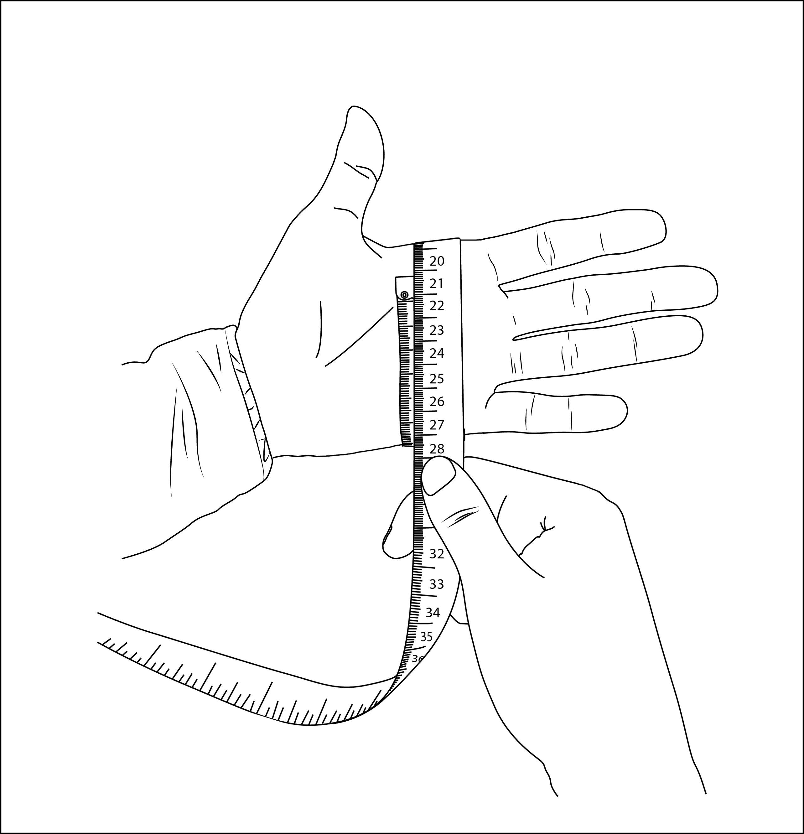 Gloves size guide