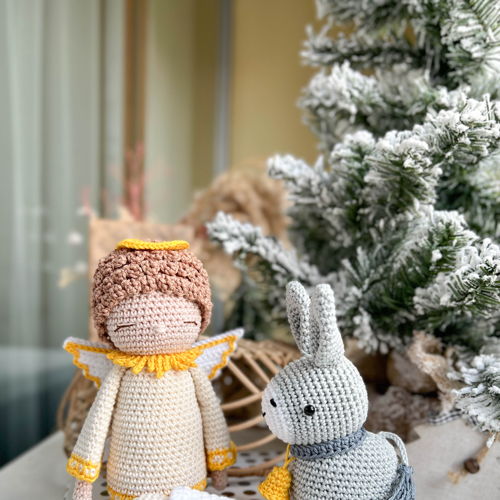 Crochet Nativity set: Angel, Baby Jesus, Mary, Joseph, donkey and sheep/Pattern/PDF/English only/Christmas, Nativity toys, Amigurumi, X-mas