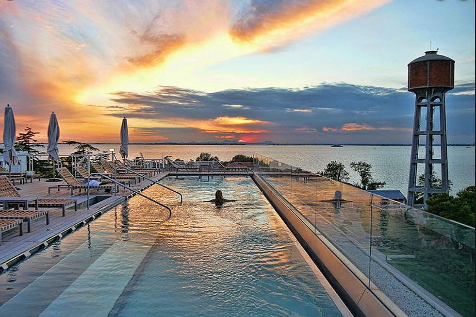  Venice
- Roof-top swimming pull at JW Marriott Hotel in Venice