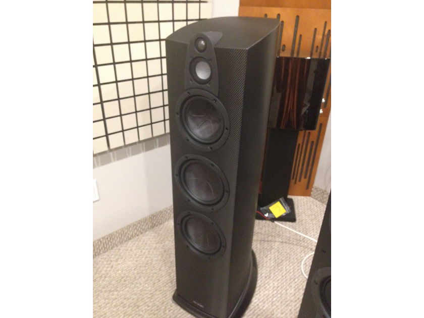 WHARFEDALE JADE 7 Floorstanding Loudspeakers: (Custom CARBON FIBER finish) Full Warranty; 62% Off Retail