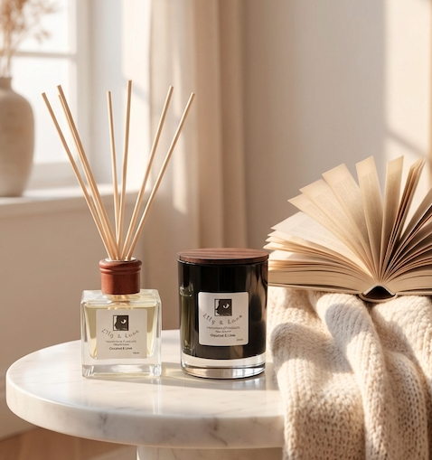 Soy Candle & Reed Diffuser Combo - Coconut & Lime