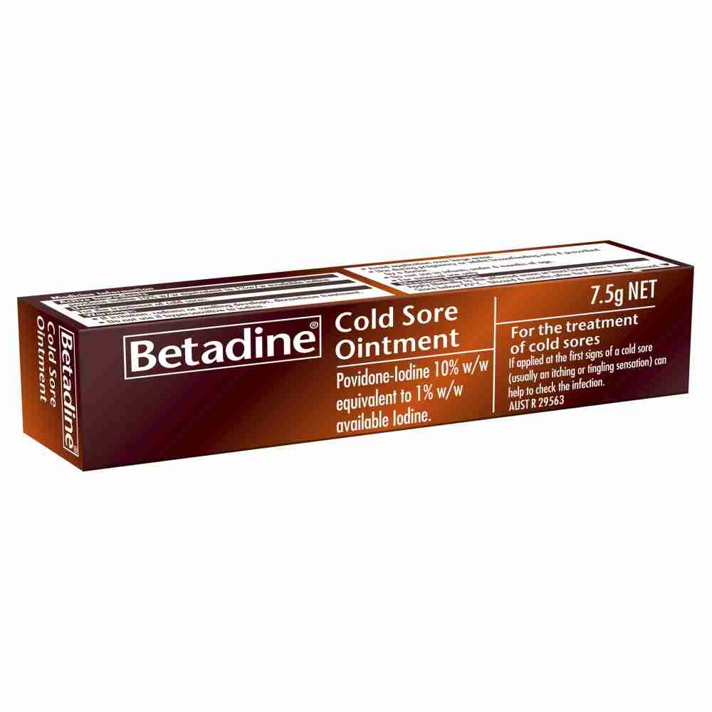 Betadine Cold Sore Ointment 7.5G ARTG 29963