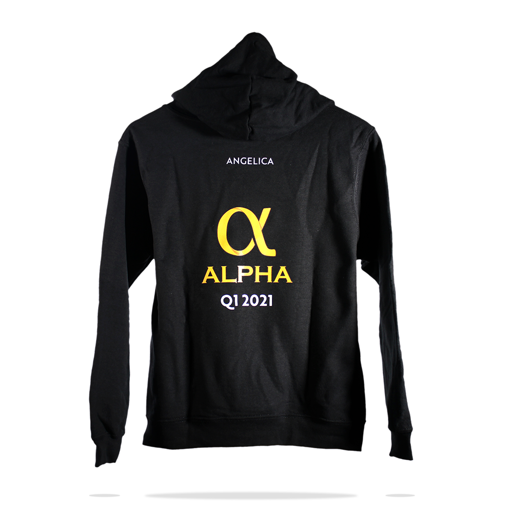 Nape direct to film printing on black cotton fleece full zip hoodie sweatshirt sj clothing co manila philippines