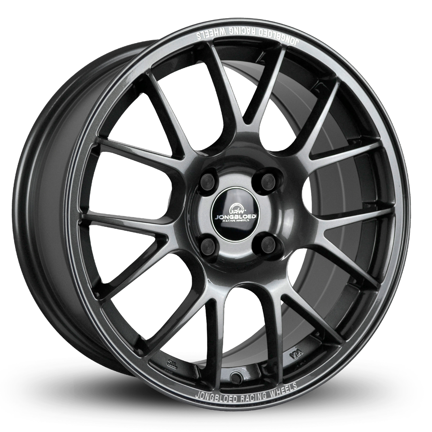 Jongbloed Racing Wheels SPEC MIATA PTS Series 400 Racing Wheel Rims in All Satin Dark Gunmetal