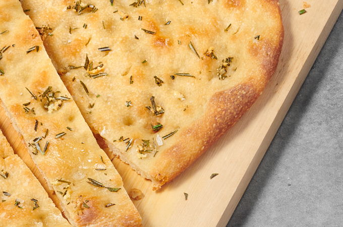 Focaccia au four à pizza