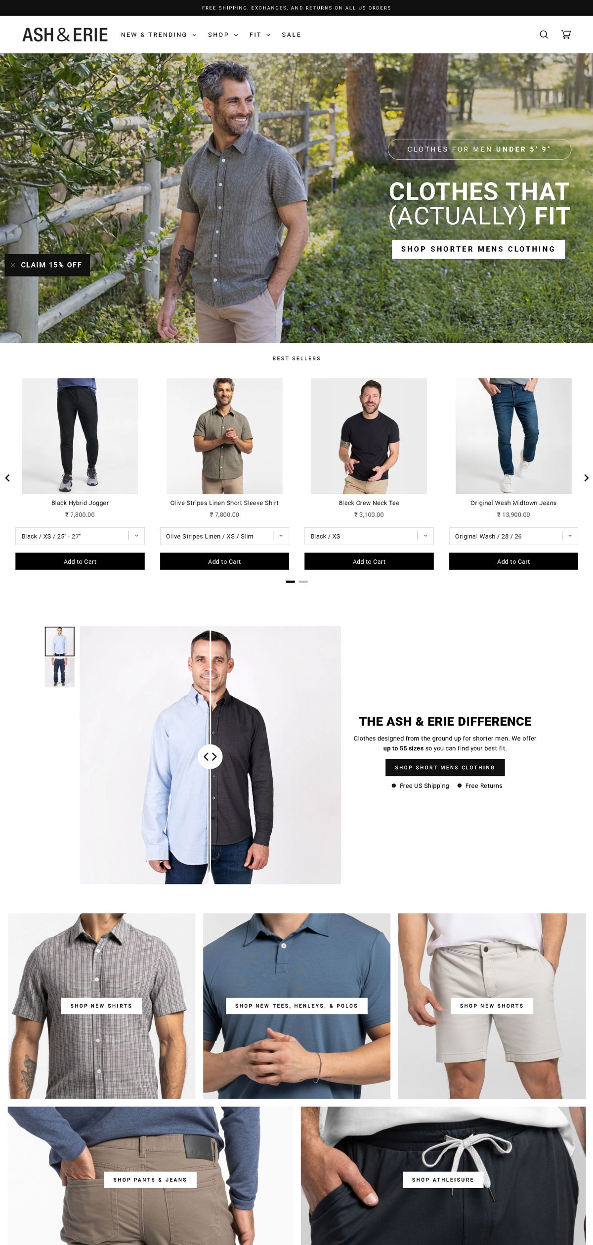 Screenshot of Ash & Erie, from the homepage examples collection.