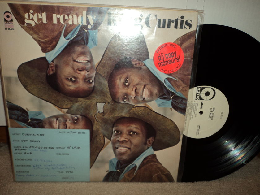 King Curtis  - Get Ready  D/J copy Mono white Atco Label promo Rare