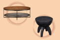 coffee table and a stool side table