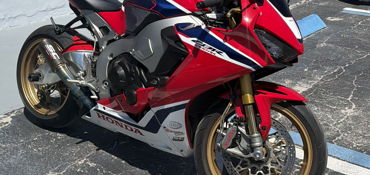 2018 HONDA CBR1000RR SP motorcycle for rent near Hollywood, FL