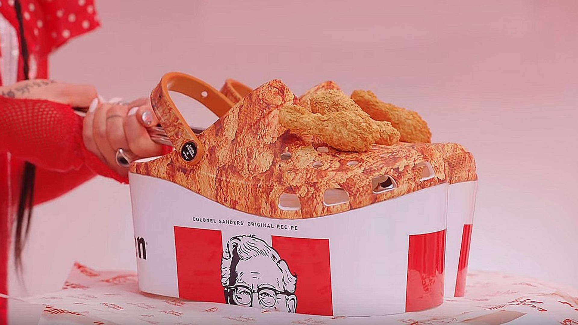 crocs chicken shoes