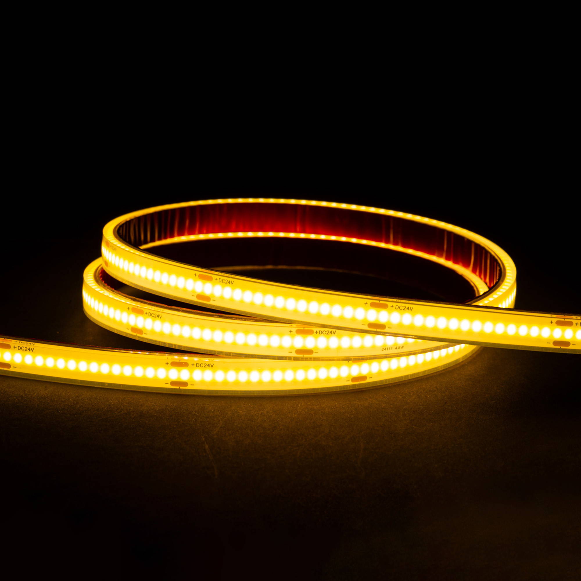 HV9760-IP67-320-3K - 4.8w IP67 24v DC 3000K COB Dotless LED Strip