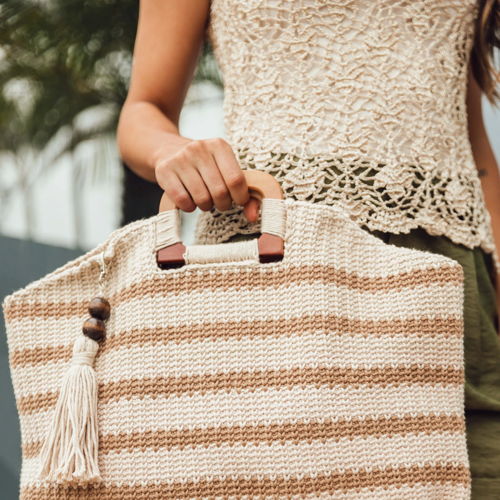 Striped Handbag