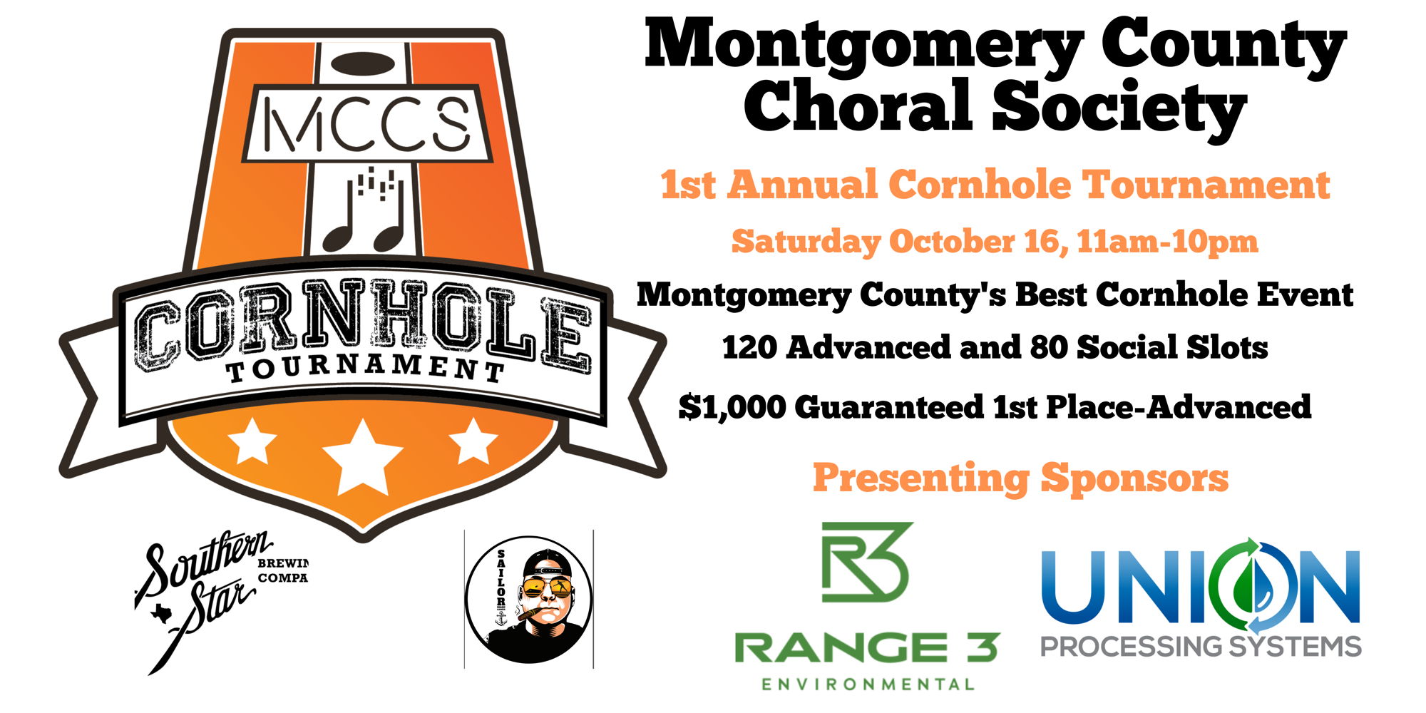 1st Annual Montgomery County Choral Society Cornhole Tournament promotional image
