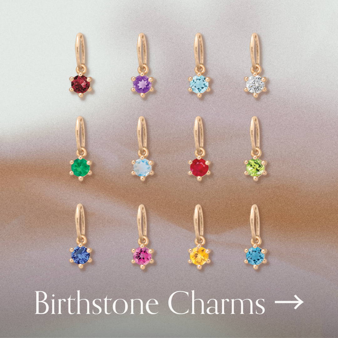 affordable 14k gold birthstone charms